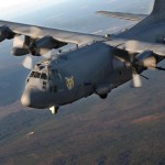 AC-130U Spooky Gunship of the 4th Special Opeartions Squadron Hurlburt Field Fl., flies over surrounding areas for local area training proficiency.